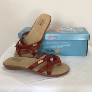New Bass Sunjuns Sandals, Cinnamon, size 6 1/2M